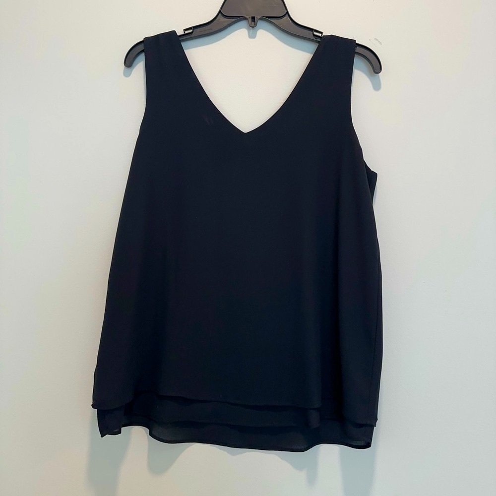 Ann taylor loft Double V Shell .Size-S